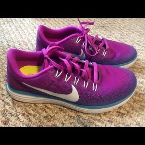 Purple and Blue Nike Sneakers